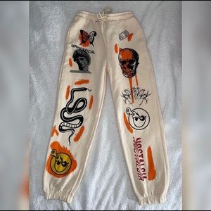 Graphic joggers